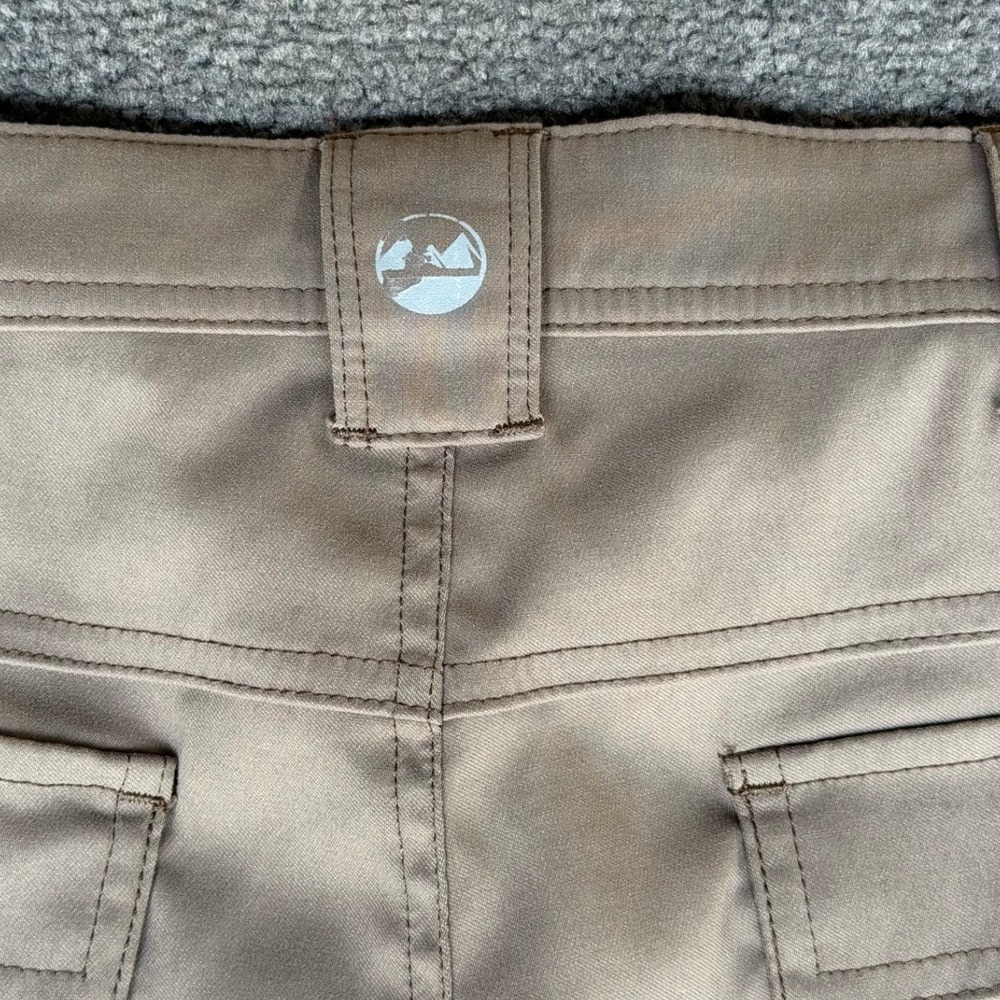 Wrangler Mens Outdoor Performance Hiking Pants Tan‎ Khaki Stretch Snap Hem 38x32 - Picture 10 of 11